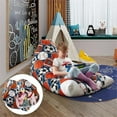 thumbnail image 2 of Bean Bag Covers Sport Black Microfiber 55"x35" Microfiber Storage, 2 of 7