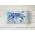 thumbnail image 2 of Carolines Treasures 8042PW1216 Crab Canvas Fabric Decorative Pillow, 12H x16W, multicolor, 2 of 3
