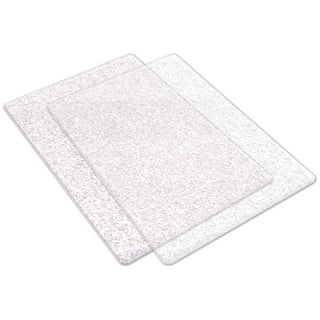 Meterk 2pcs Transparent Cutting Pad Accessory Durable PC Material Plate 3mm  Thickness Replacement Pad for Die Cutting & Embossing Machine Arts 
