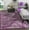Purple, variant on Modern Leaf Hand-Carved Soft Living Room Area Rug