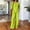 Green, variant on Women Lounge Sets 2 Piece Cotton Linen Outfits Summer Casual Long Sleeve V Neck Pullover Top Wide Leg Pants Matching Sets Trendy Clothes Going Out Suits for Womens Black L