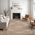 thumbnail image 2 of 5x7 Washable Area Rug Non-Slip Low Profile Vintage Distressed Oriental Rug for Living Room, Bedroom, Dining Room, Office, 2 of 13