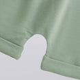 thumbnail image 5 of TOWED22 Toddler Boys Summer Outfits Embroidery Short Sleeve Shirt and Striped Shorts Sets 2Pcs Summer Clothes Set Green,6-12 M, 5 of 8