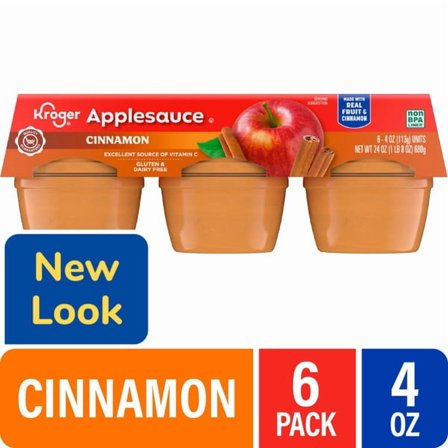 Kr Cinnamon Applesauce Cups 6 x 4 oz
