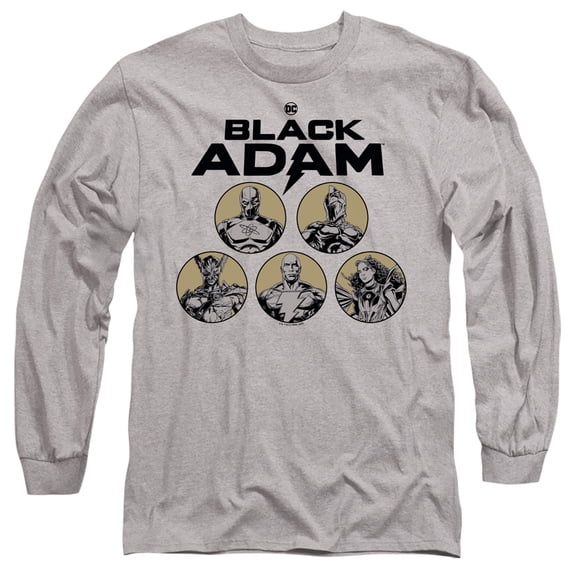 Black Adam, Contrast Group Unisex Adult Long-Sleeve T Shirt