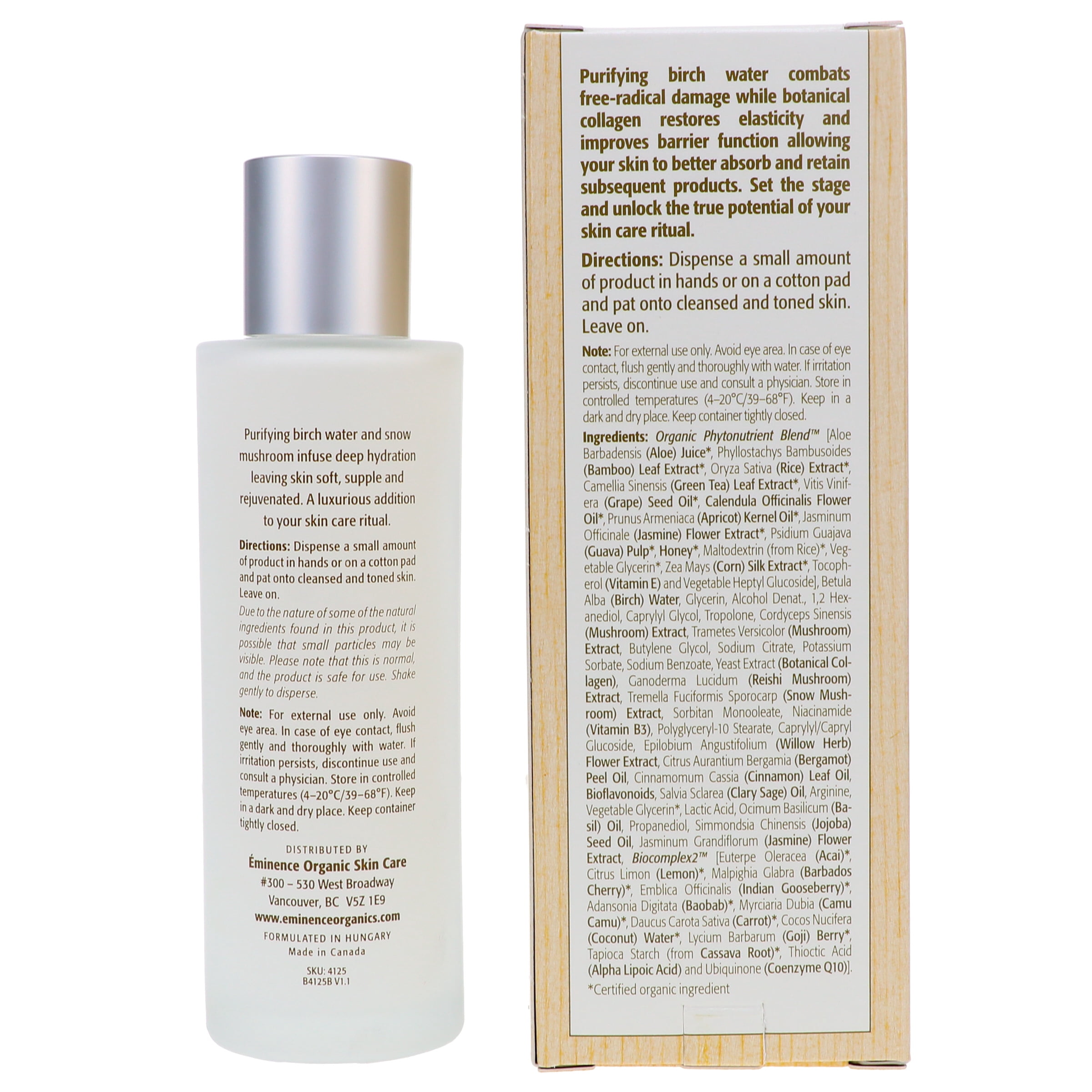 Eminence Birch Water Purifying Essence 4 oz