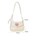 thumbnail image 6 of ZenCart Women's Retro Shoulder Bag Faux Leather Crossbody Bag Love Heart Pattern Handbag with Adjustable Strap for Casual Outings Travel Daily Use, 6 of 8