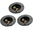 thumbnail image 1 of 3pcs DIY Home Car Stereo 2-Way Speaker Box Terminal Binding Post Screw Connectors Subwoofer Plugs (Black), 1 of 5
