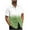 Green, variant on ZCFZJW Mens Gradient Cotton Shirts Regular Fit Short Sleeve Button Down Shirt Hawaiian Summer Beach Casual Collared T Shirts for Men Dark Blue XXXXL