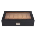 thumbnail image 2 of Caja de reloj 12 ranuras ANGGREK Organizador Vitrina para joyas y relojes, 2 of 8