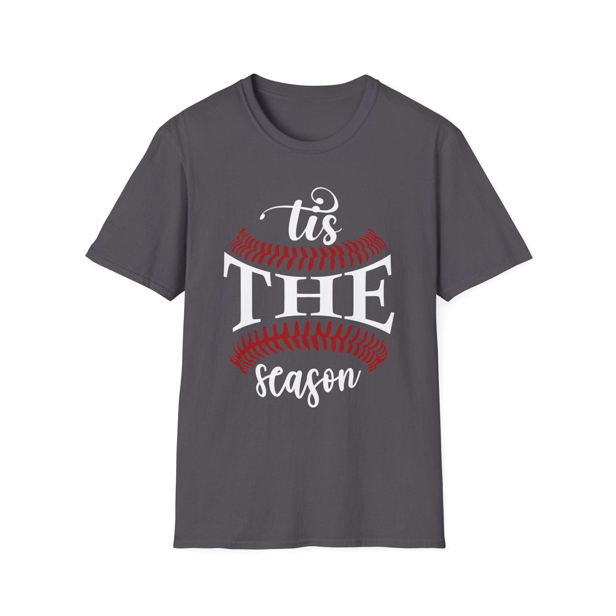 Tis The Season Baseball, Gildan Unisex Softstyle Shirt, Graphic Tee, S-3XL