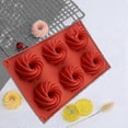 thumbnail image 4 of 2 Pack 6 Hole Donut Swirl Cake Mold Diy Chocolate Cake Baking Mold, 4 of 5