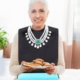 thumbnail image 3 of CUITING 2 Pcs Adult Bibs Adult Bibs For Women Eating Bib For Elderly Adult Eating Bib Eating Accessories, 3 of 8