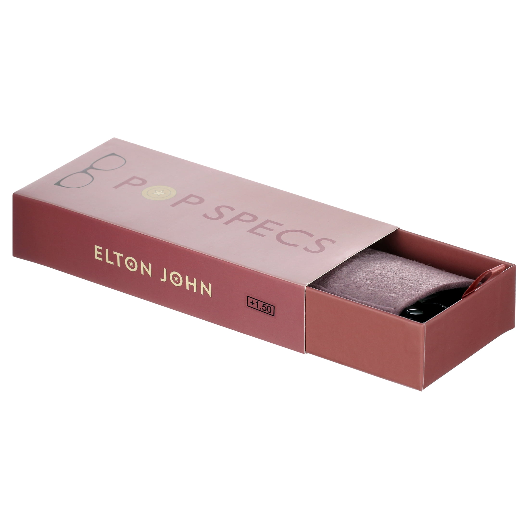 Elton John Pop Specs Reading Glasses - Two Tone Mash Up 1.50, Circle Frame
