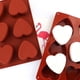 thumbnail image 4 of Molde de silicona en forma de corazón para 6 cavidades, paquete de 3 moldes en forma de corazón para hacer jabón hecho a mano, chocolate, velas de jabón y gelatina marrón, 4 of 5