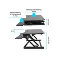 thumbnail image 3 of NETPATIBLES IMSOURCING Sit to Standing Desk Converter Black STSDES00101BNP, 3 of 8