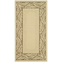 Safavieh Courtyard Micah Floral Indoor/Outdoor Area Rug, Natural/Brown, 2'7" x 5'