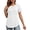 White 2, variant on JYLFC Womens Shirts Summer Crew Neck Raglan Shirt Basic Short Sleeve Loose Fit Casual Tops, White L