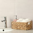 thumbnail image 4 of Bevtee Wicker Storage Basket, 2 Pack Hand-Woven Water Hyacinth Storage Basket for Shelves, Foldable Cube Organizer Bins, 4 of 7