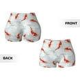 thumbnail image 4 of KLL Koi Fish Corals,Spring Summer Pattern Workout Shorts for Women Scrunch Short Gym Yoga Running Sport Active Exercise Fitness Shorts, 4 of 8