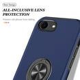 thumbnail image 4 of Phone Case for iPhone 8 Plus / 7 Plus,[ Military Grade ] Drop Tested Protection Case with Magnetic Car Mount 360°Rotatable Ring Holder, 2-Layer Rugged Hybrid Hard PC Soft Rubber Cover, Blue, 4 of 7