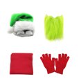 thumbnail image 2 of Ganfancp Niños de Navidad Papá Noel Juego de Disfraces de Papá Noel Barba de Navidad Sombrero Bufanda y Guantes de Navidad para Niños Cosplay Fiesta de Navidad Foto Prop Liquidación Ventas Hoy Oferta, 2 of 7