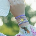 thumbnail image 6 of JennyShop Trendy Sunflower String Bracelet Handmade Braided Rope Charms Surfer Bracelet for Women Easter Gifts, 6 of 7