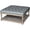 Espresso, variant on Pangea Home Athena Wood Square Coffee Table in Antique White & Frost Grey