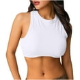 thumbnail image 2 of Teissuly Women's Summer Solid Tank Top Round Neck Slim Casual Top Women's Round Neck Tank Top, 2 of 9