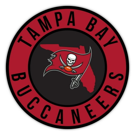 Tampa Bay Buccaneers 12" State Circle Sign