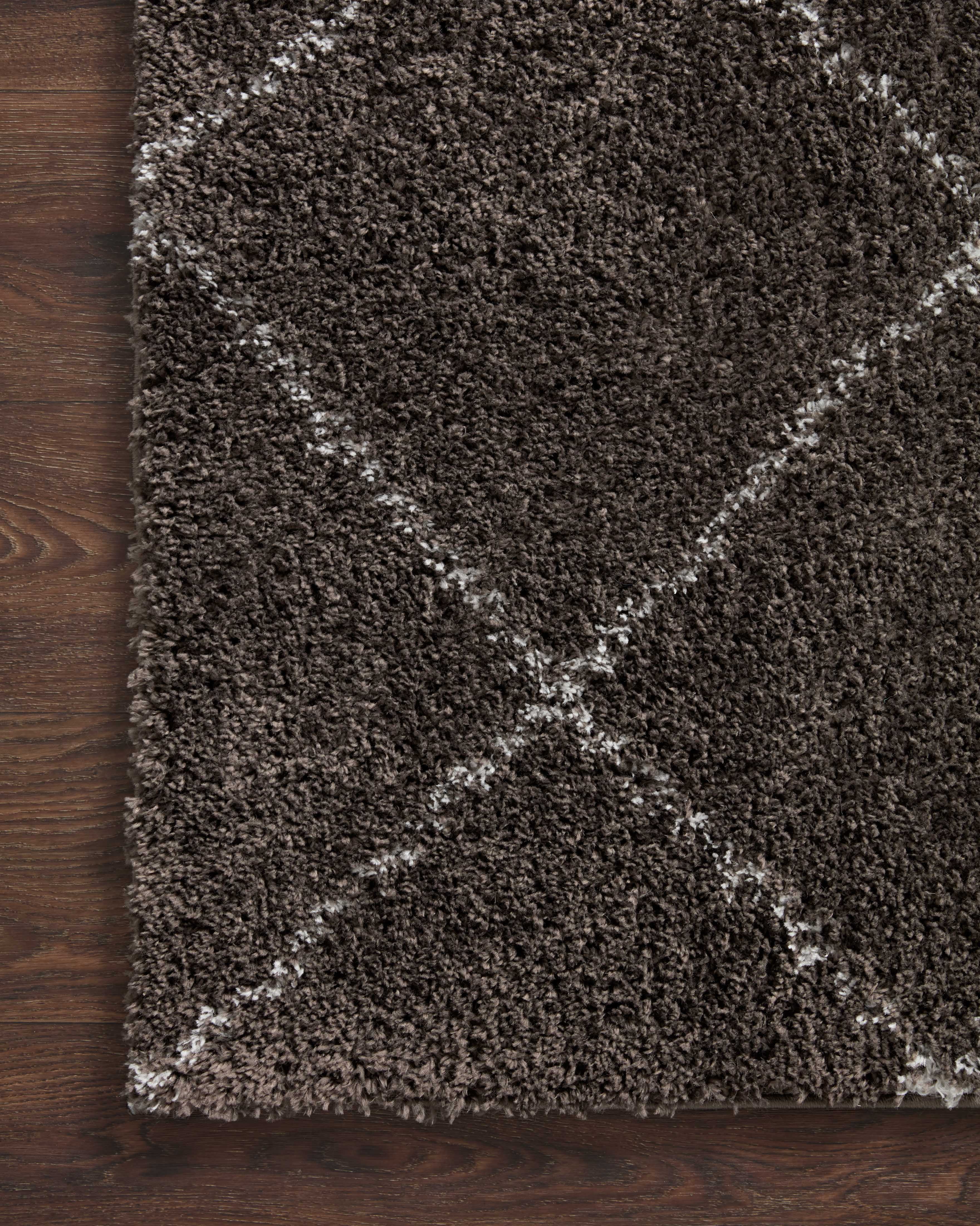 Loloi Bliss Shag Bark / Grey 3'11" X 6' Area Rug
