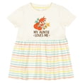 thumbnail image 3 of Inktastic Auntie Loves Me Woodland Fox Girls Baby Dress, 3 of 5