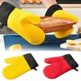 thumbnail image 6 of Tunhigl Thick Insulated Oven Gloves 1Pcs - Heat Resistant Kitchen Baking Mitts with Non-Slip Grip for Microwave, Grilling & Cooking - Durable Household Hand Protectors Red, 6 of 8