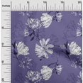 thumbnail image 1 of oneOone Silk Tabby Purple Fabric Florals Fabric For Sewing Printed Craft Fabric By The Yard 42 Inch Wide, 1 of 4