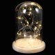 thumbnail image 3 of Glass Dome Lamp Bell Jar Display Dome Wooden Base String USB LED Warm White Light Bedside Table Lamp with LED Warm Fairy Starry String Lights (Warm Wh, 3 of 4