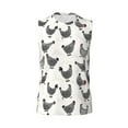 thumbnail image 6 of Lsque Funny Chicken Print Men's Cotton Blend Sleeveless Muscle Shirts (S-3XL)- Moisture Wicking, Odor Protection, UPF 30+,Small, 6 of 8