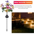 thumbnail image 4 of Solar Garden Lights Outdoor Waterproof, Multicolored Solar Decorative Stake Lights with 22LED 17 Butterfly Solar Lights for Garden Patio Lawn Terraces, Yards and Paths Decor (2 Pack), 4 of 9