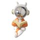 thumbnail image 2 of Adorno espacial, escultura de astronauta, estante decorativo, adorno de mesa de resina para lectura, 2 of 9