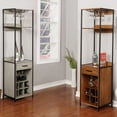 thumbnail image 2 of Furniture of America Soby Contemporary Metal 6-bottle Wine Rack with Shelves by  Natural, 2 of 5