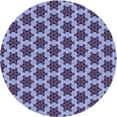 thumbnail image 1 of Ahgly Company Machine Washable Indoor Square Transitional Purple Mimosa Purple Area Rugs, 3' Square, 1 of 7