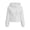 White, variant on Dagugfen Sweatshirts for Women Full Zip Drawstring Hooded Long Sleeve Outerwear Sports Casual Jackets with Pockets(XL,White)