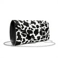 thumbnail image 2 of FOR U DESIGNS Cow Clutch Purses for Women Waterproof Wedding Bag PU Leather Evening Bag Formal Party Clutches with Detachable Chain, 2 of 9