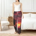 thumbnail image 2 of Haiem Sunset Western Desert Cowboy Women's Pajama Pants Ultra Lightweight Pjs Bottoms Sleepwear Bottom Pants With Pocket Drawstring-X-Large, 2 of 7