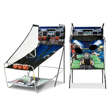 MD Sports 3-in-1 Combo Game, Pop off Basketball, Football, and Baseball, LED Scoring