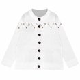 thumbnail image 4 of NMMUED Womens Christmas Sweaters Christmas Cardigan for Women's Outerwear Christmas Cardigan Sweaters for Women Soft Sweaters for Women Christmas Gifts for Women Cardigan Sweaters for Women Beige 2 L, 4 of 5