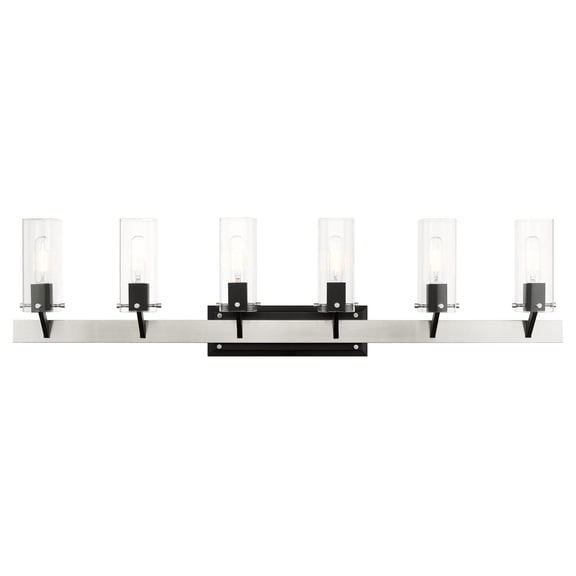 Livex Lighting - Beckett - 6 Light Bath Vanity in Industrial Style - 47.5 Inches