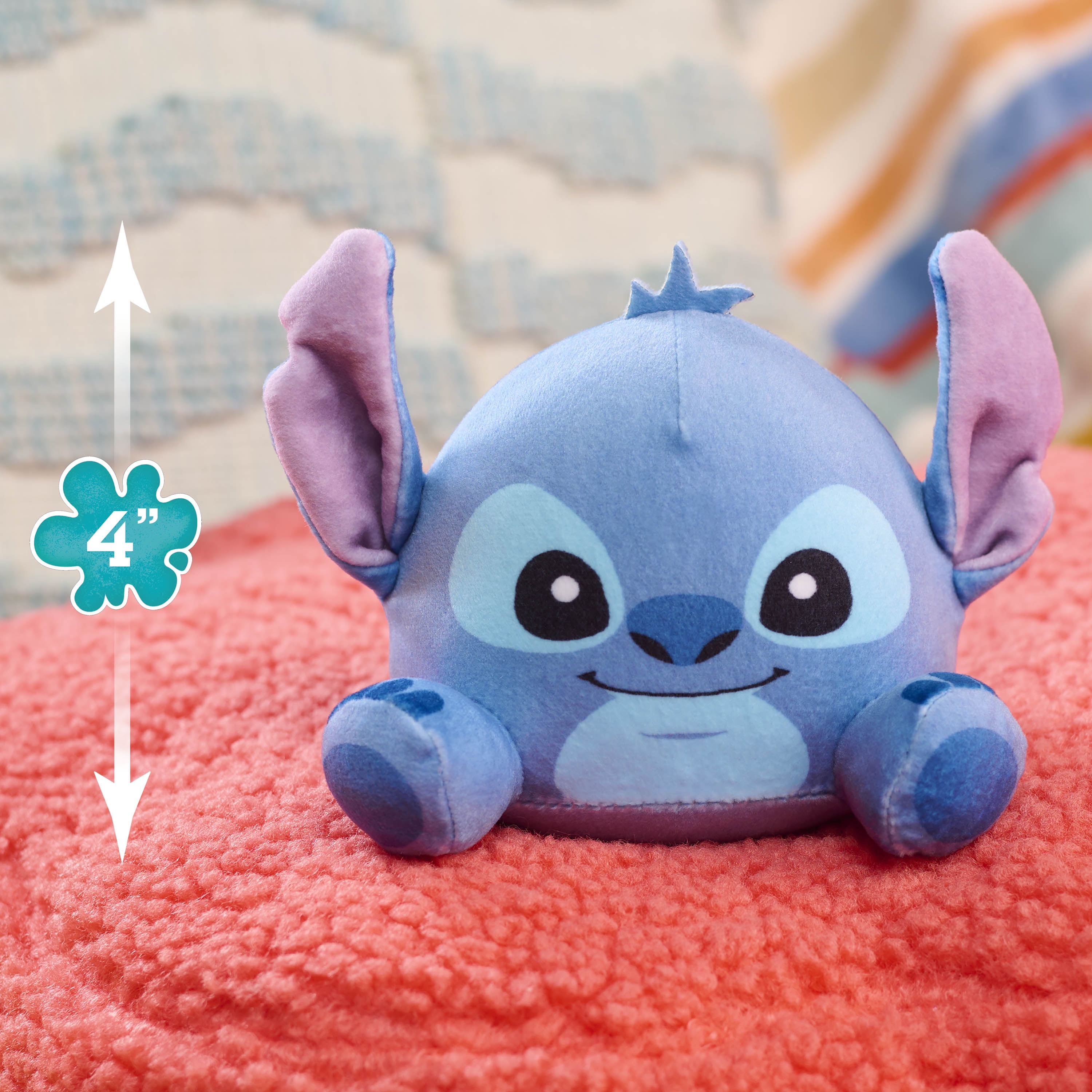 Disney Stitch Small 9 Ounce Weighted Plush Stuffed Animal, Kids Ages 3 and up