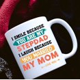 thumbnail image 2 of Stepdad gifts- Name I Smile Because Youre My Step Dad, Stepdad mug from Stepdaughter on Birthday, Christmas Coffee Mug (11oz, Custom), 2 of 6