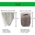 thumbnail image 2 of Namzi Plant Nursery Bags 5.5 * 6.3inches 400PCS, Non-Woven Biodegradable Plant Grow Bags Fabric Seedling Starter Bags for Vegetable Flower Fruit Saplings Tree, 2 of 5