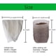 thumbnail image 2 of Nvzi Bolsas para viveros de plantas, 5,5 x 6,3 pulgadas, 200 unidades, bolsas de tela no tejidas biodegradables para el cultivo de plantas, bolsas de inicio para plántulas, 2 of 5